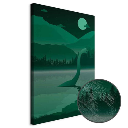 Leinwandbild Loch Ness – Mystische Landschaft im Hochformat