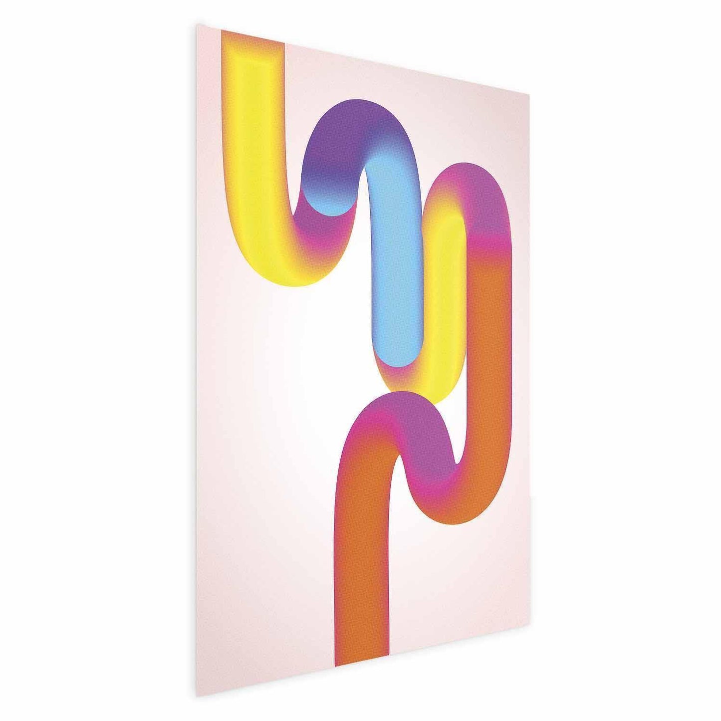 Poster - Rainbow Tubes - abstract illustration with colorful gradients Artgeist