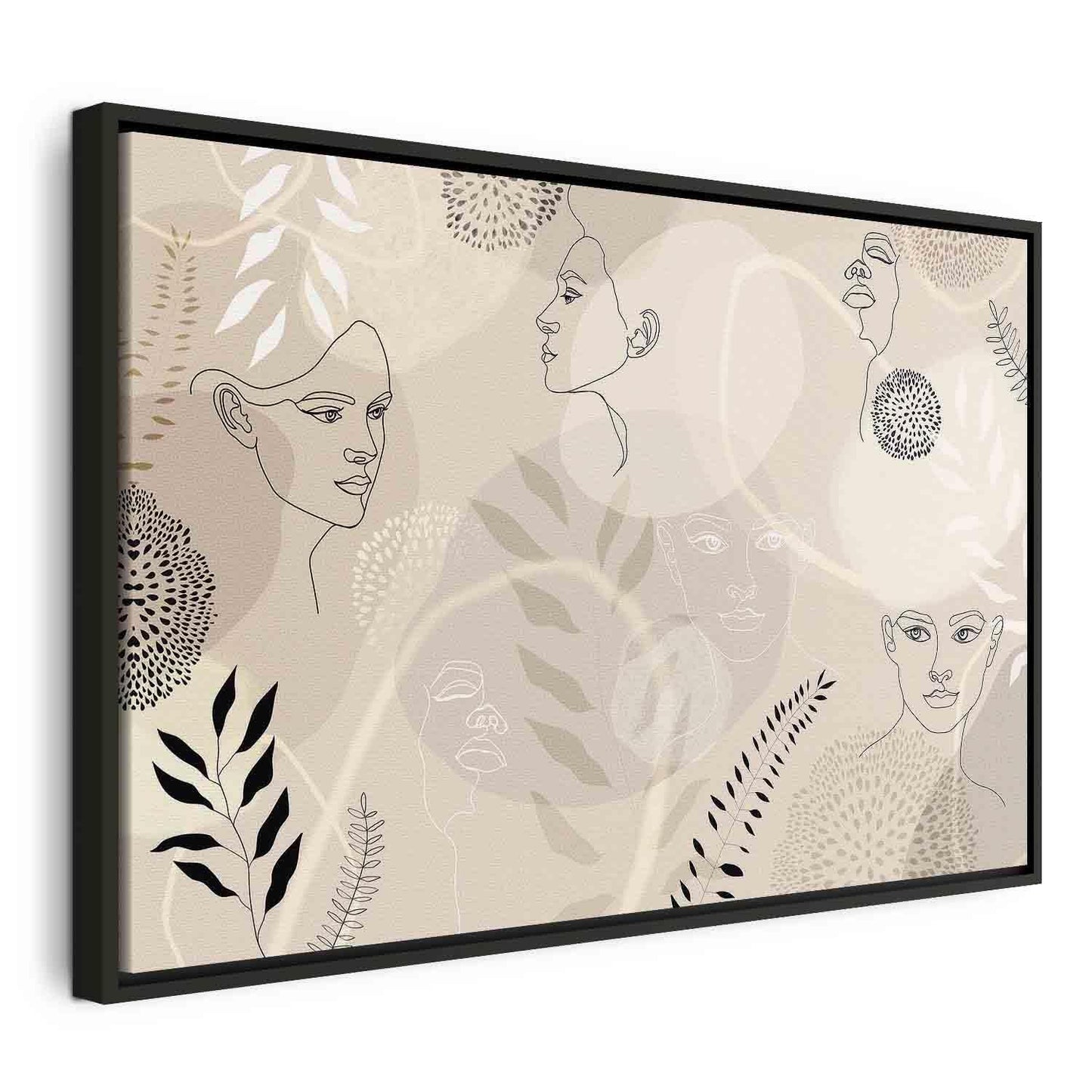 Leinwandbild - Feminine line art