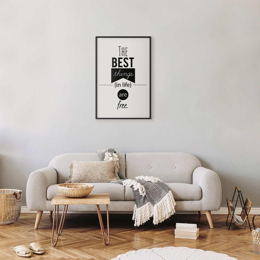 Poster - The Best Things in Life Are Free Artgeist