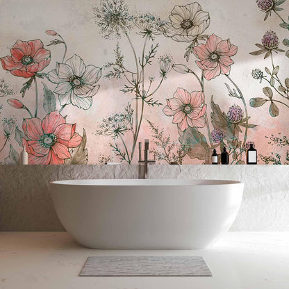 Fototapete - Day in the Meadow - Third Variant