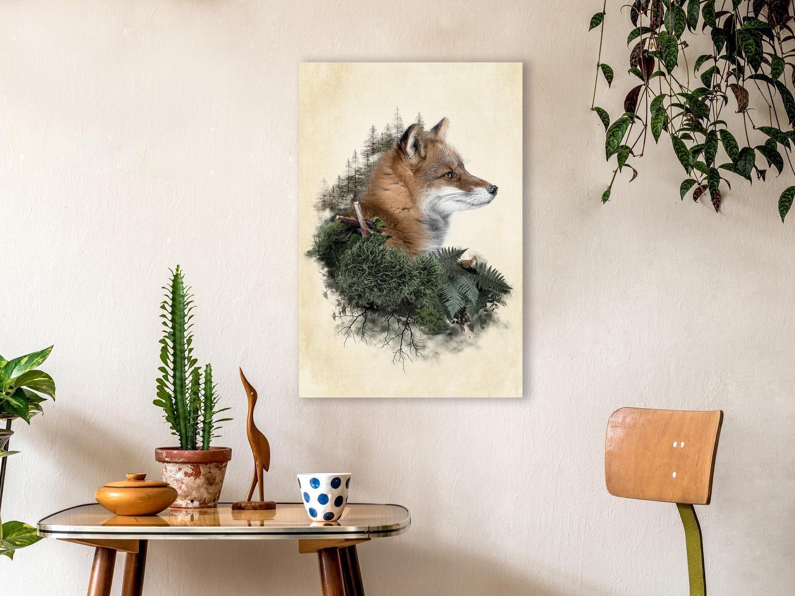 Leinwandbild - Mr Fox (1 Part) Vertical Artgeist