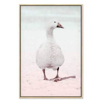 Leinwandbild - Winter Duck (1 Part) Vertical