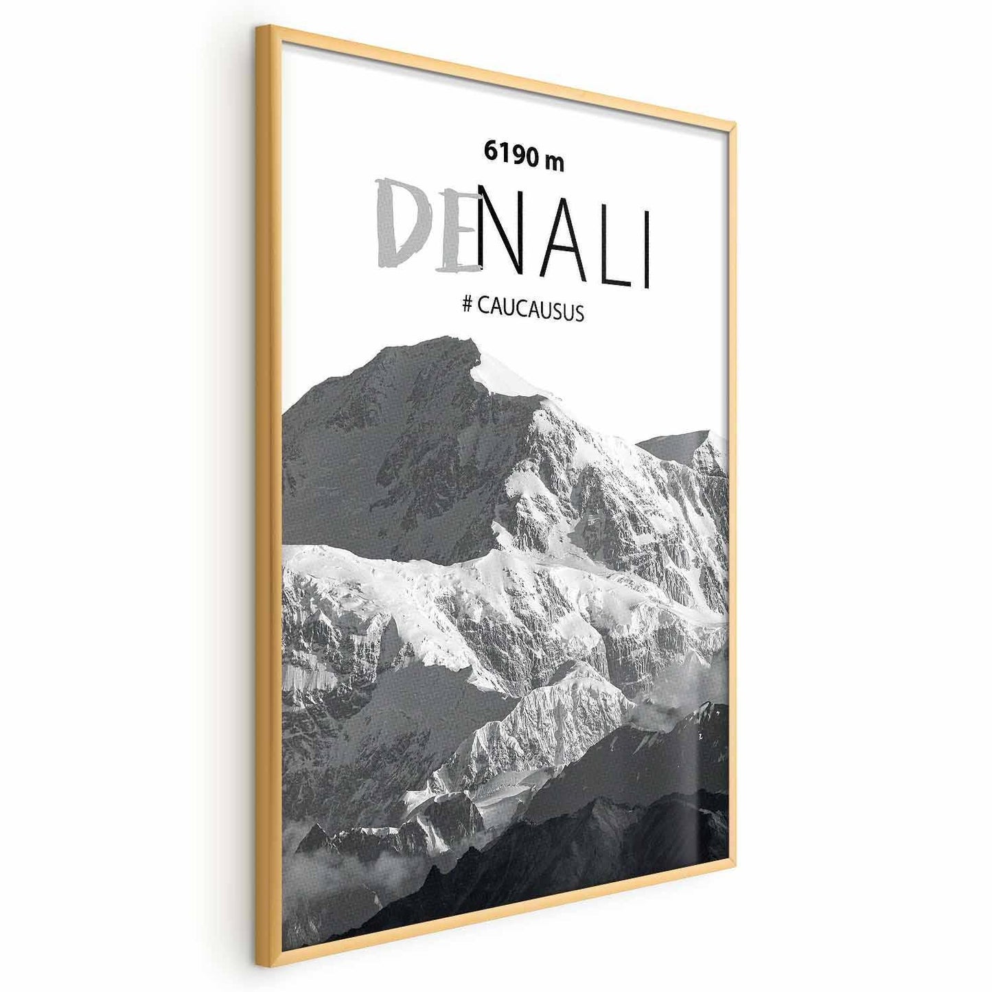 Poster - Majestic mountain peak Denali mountain crown mountain landscape