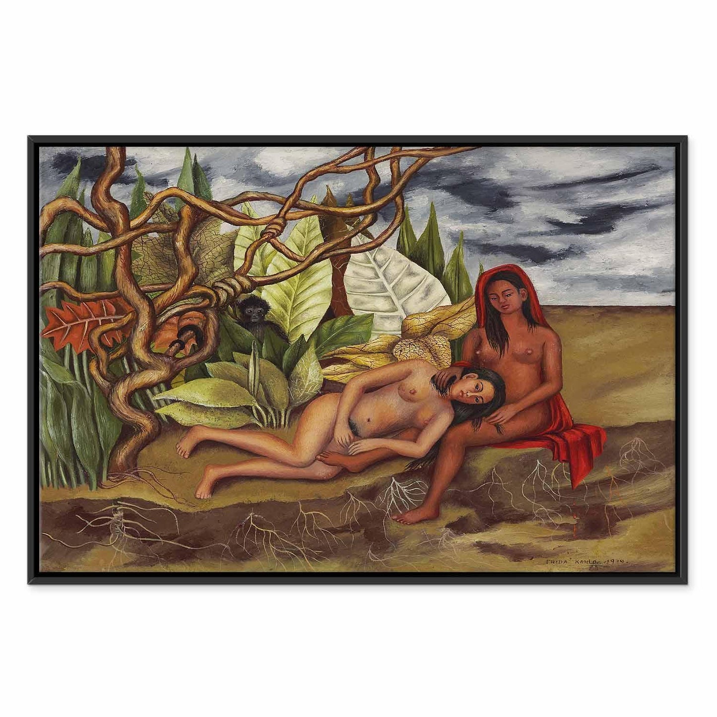 Leinwandbild - Frida Kahlo – Two Nudes in a Forest (The Earth Itself)