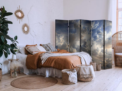 Paravent - Golden Reflections on Clouds Foreshadowing Dusk Artgeist