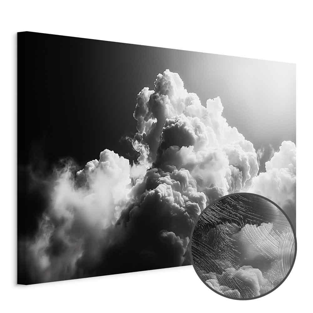 Leinwandbild - Clouds Like from Dreams: Let the Sun Illuminate Your Day – A Visual Feast