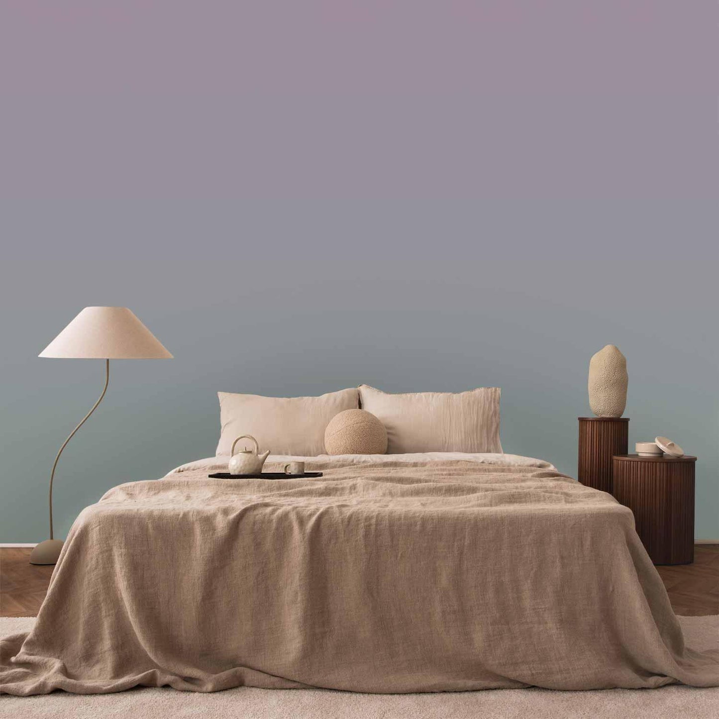 Fototapete - Pastel Gradient - Transition of Colors from Violet to Mint