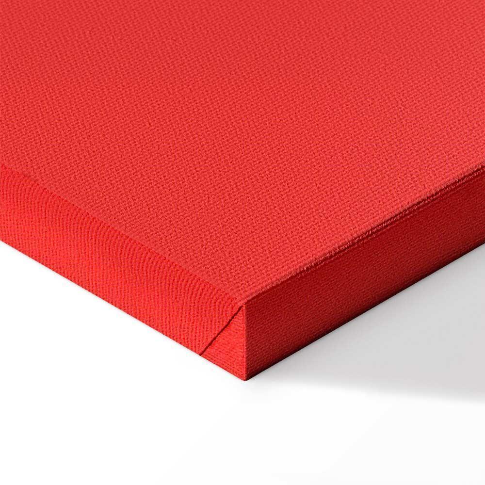 Leinwandbild - Torch Against the Backdrop of the French Flag