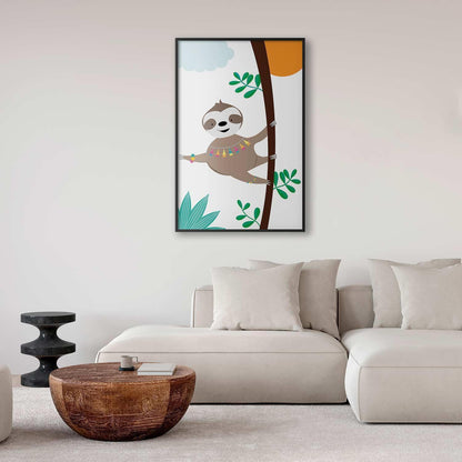 Poster - Cheerful Sloth Artgeist