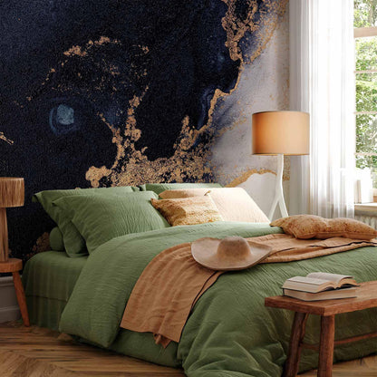 Fototapete - Marble and Garnet - Abstract Textured Pattern Inspired by a Starry Sky