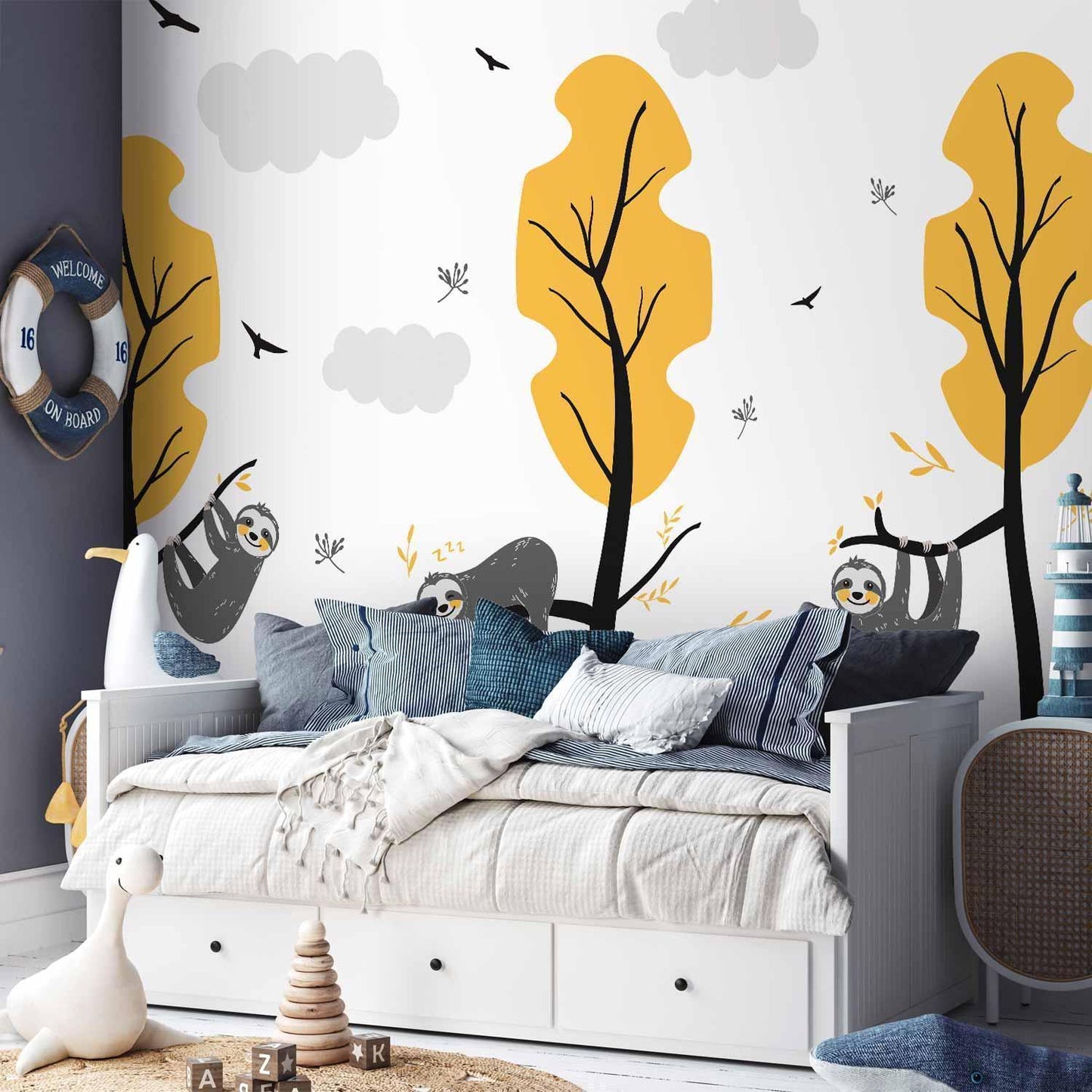 Fototapete - Cute Sloths