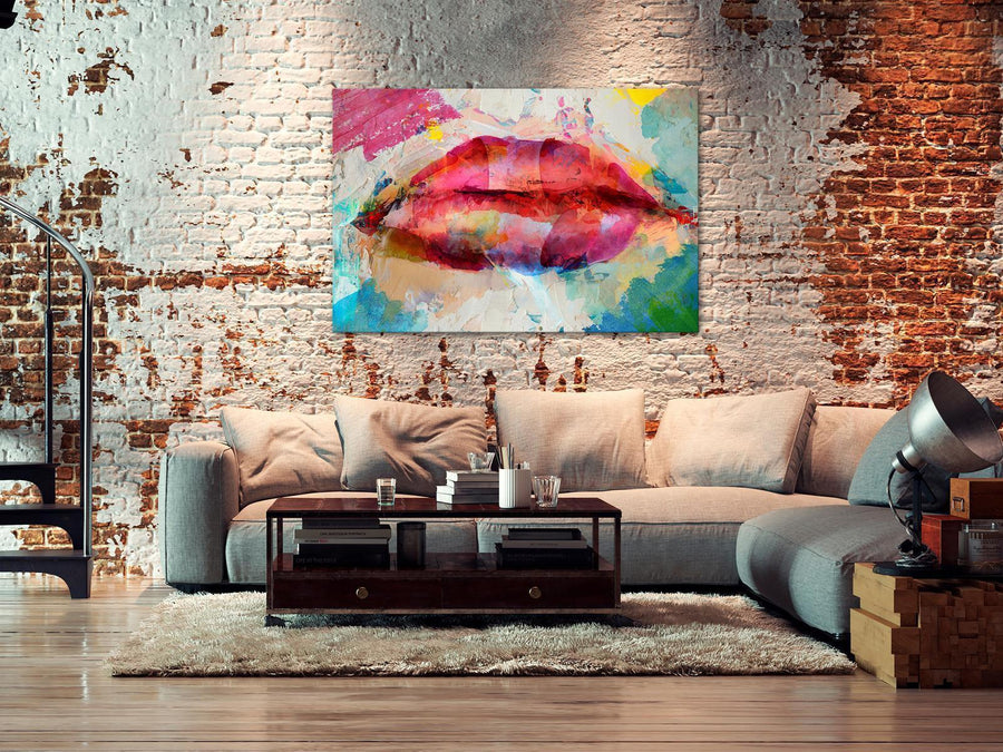 Leinwandbild - Artistic Lips (1 Part) Wide Artgeist