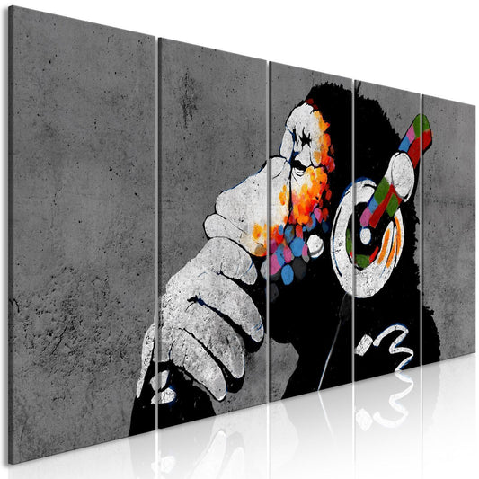 Leinwandbild - Hot Rhythms (5 Parts) Narrow Artgeist