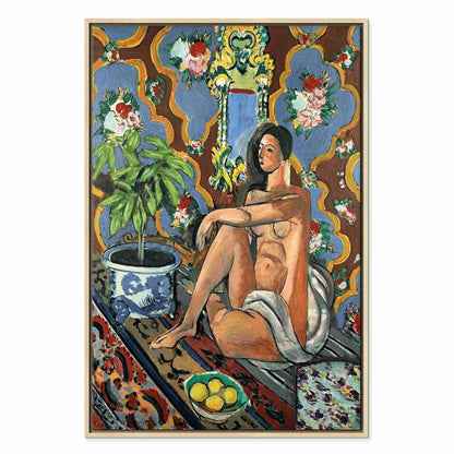 Leinwandbild - Henri Matisse – Decorative Figure on Ornamental Ground