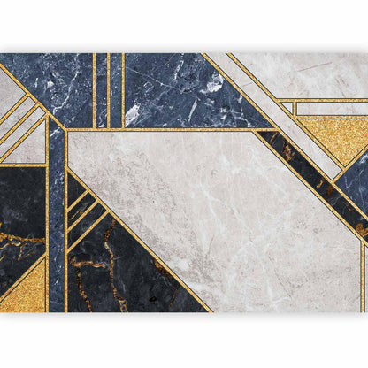 Fototapete - Expressive Pattern in Gold and Garnet Artgeist
