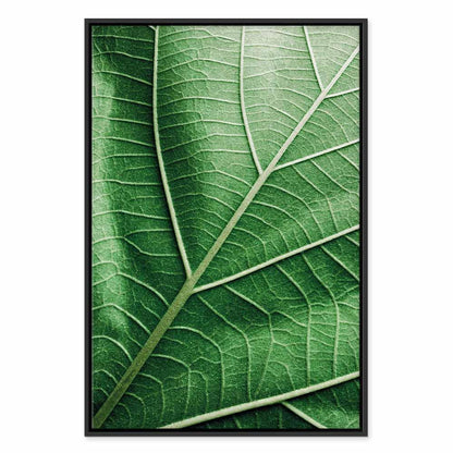 Leinwandbild - Malachite Leaf (1 Part) Vertical