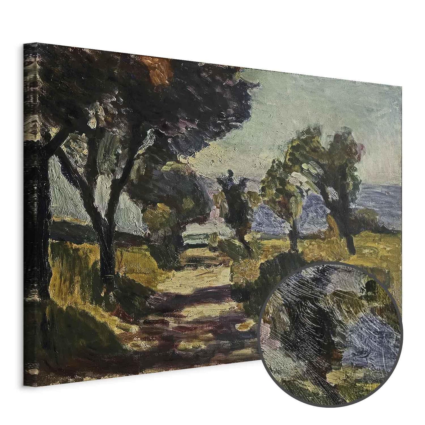 Leinwandbild - Henri Matisse – Corsican Landscape with Olive Trees