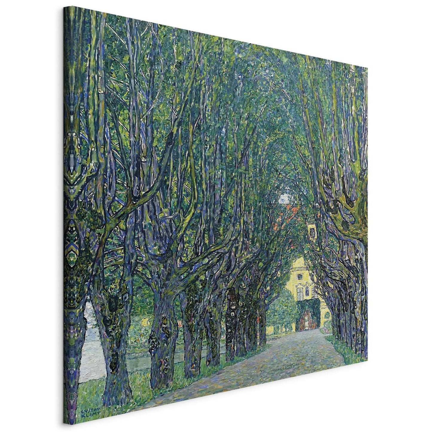 Leinwandbild - Alley of Trees in the Park at the Kammer Castle Art Artgeist