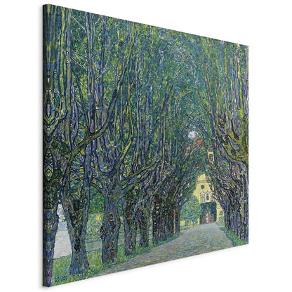 Leinwandbild - Alley of Trees in the Park at the Kammer Castle Art Artgeist