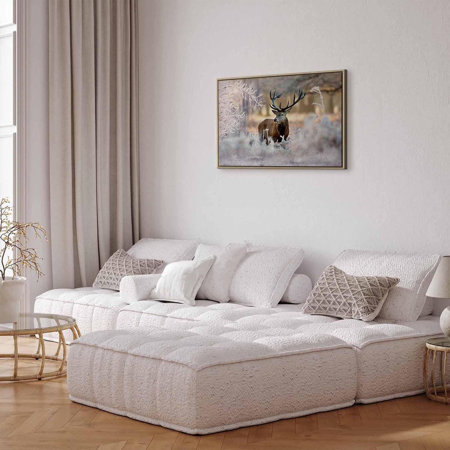 Leinwandbild - Deer in the Cold