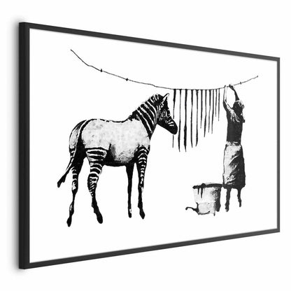 Poster - Banksy: Zebra Washing