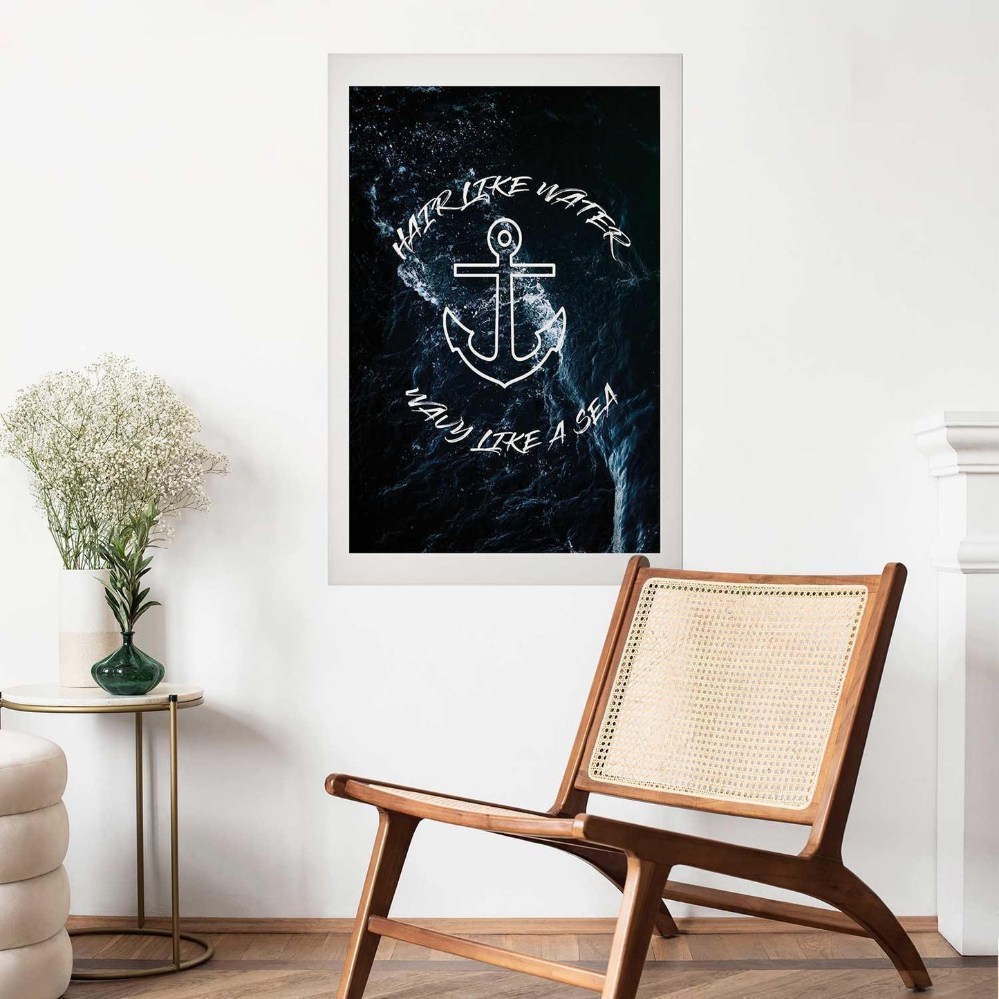 Poster - Hair Like Water, Wavy Like the Sea Artgeist