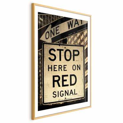 Poster - Road Signs Artgeist