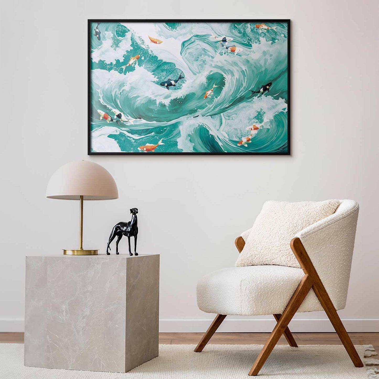 Poster - Fish and Waves Artgeist