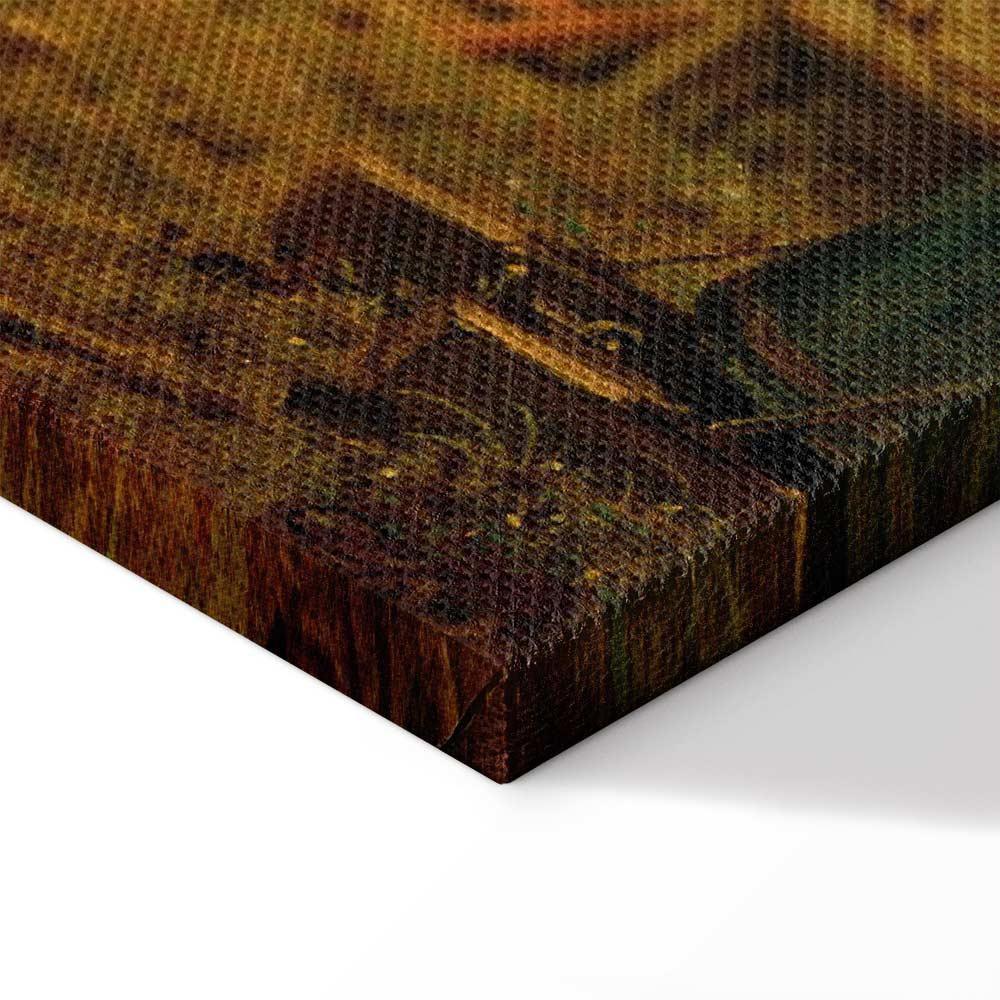 Leinwandbild - Carl Spitzweg – Well-Wisher Presenting Flowers