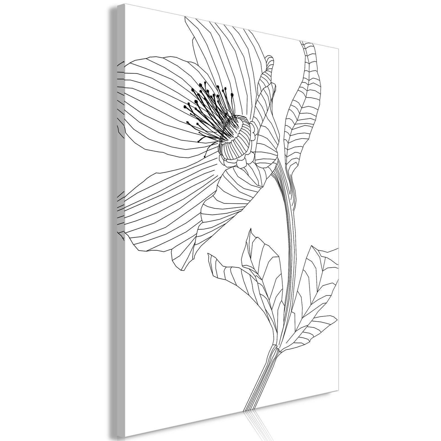 Leinwandbild Frühlingsskizze mit floralen Elementen

