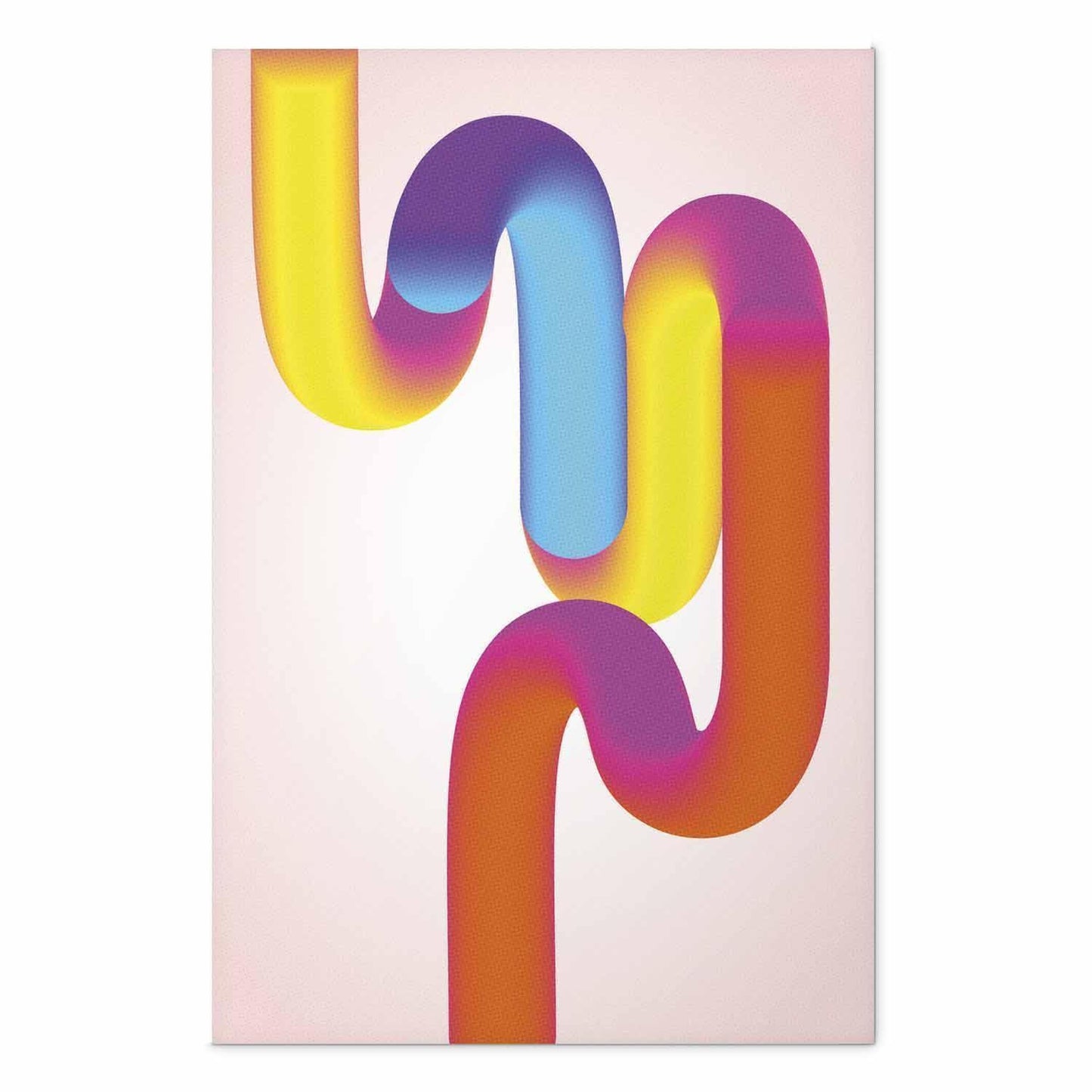 Poster - Rainbow Tubes - abstract illustration with colorful gradients