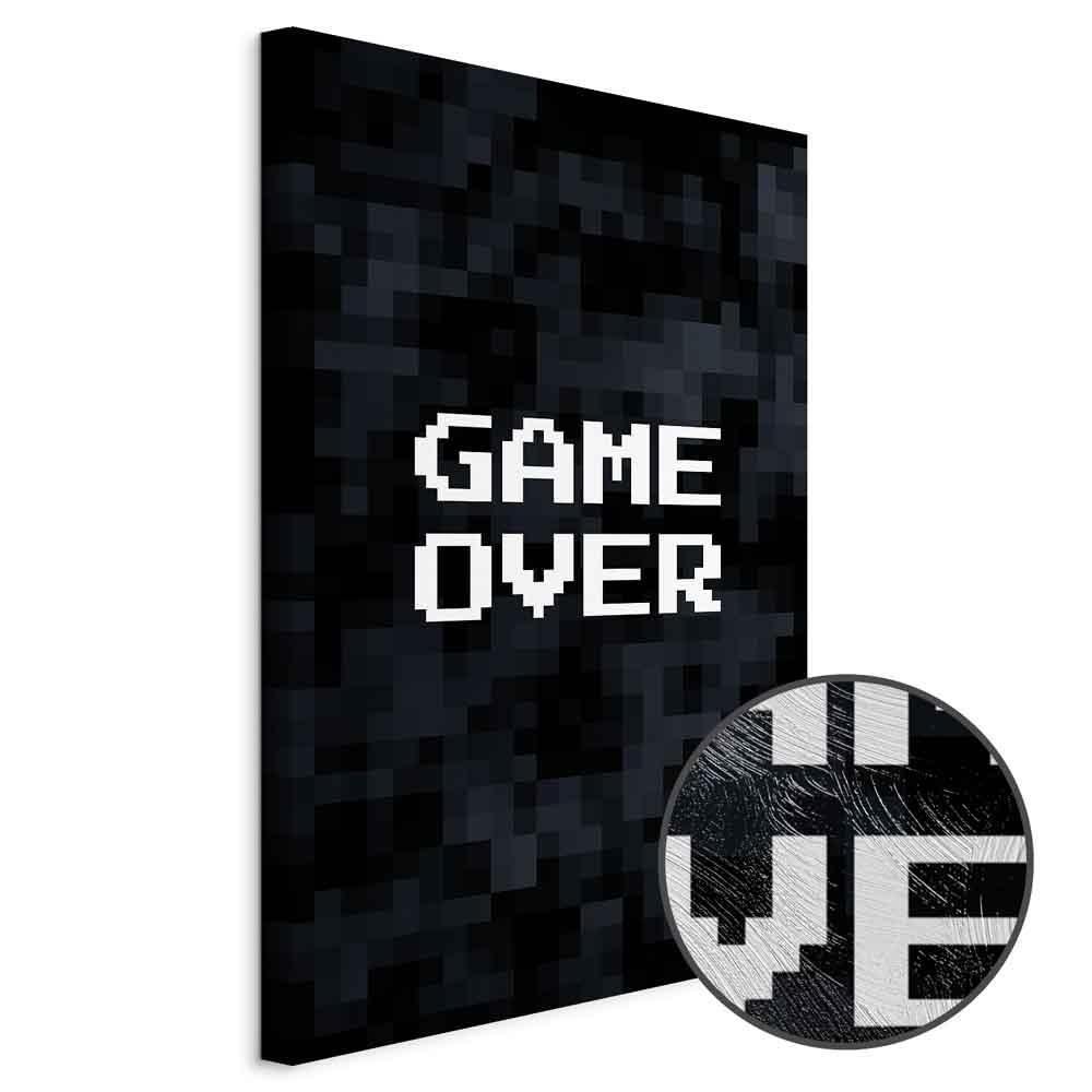 Leinwandbild - Pixel Game Over