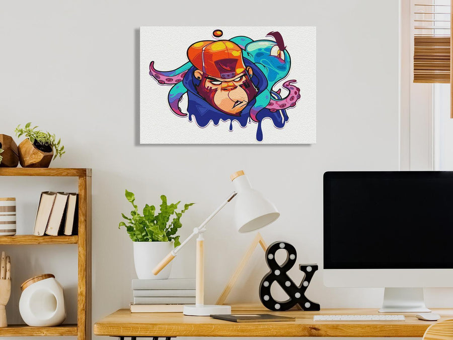 Malen nach Zahlen - Monkey Graffiti