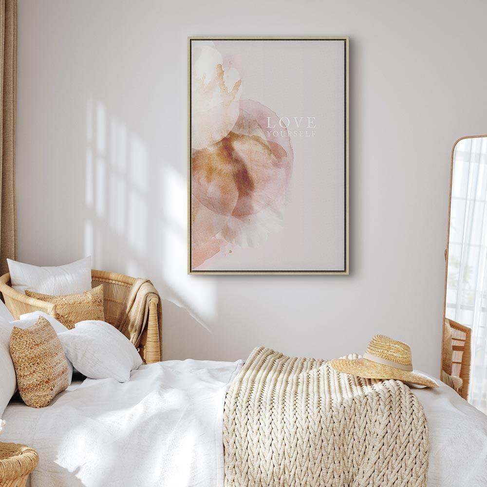 Leinwandbild - Love Yourself (1 Part) Vertical