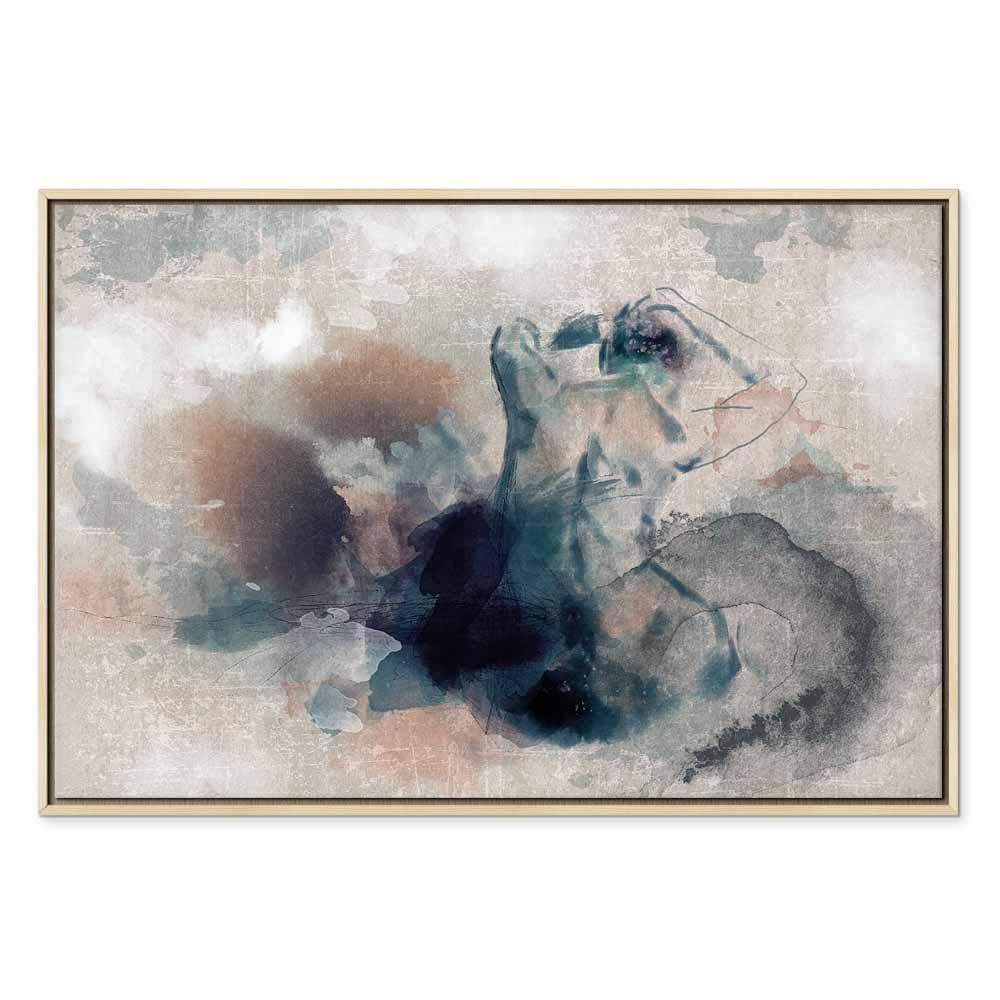 Leinwandbild - Thoughtful in Blue