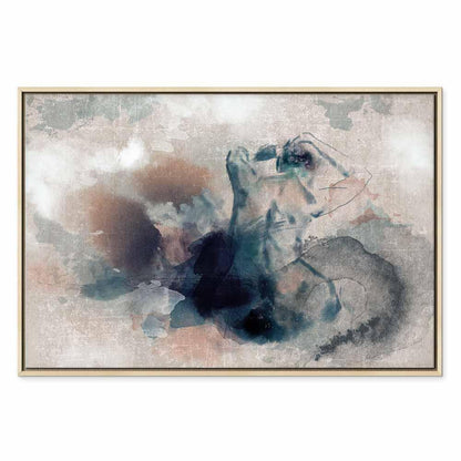 Leinwandbild - Thoughtful in Blue