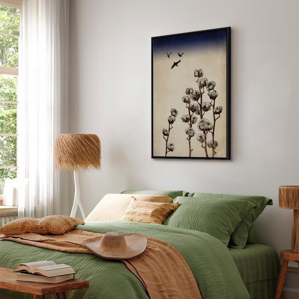 Leinwandbild - Cotton Branches (1 Part) Vertical