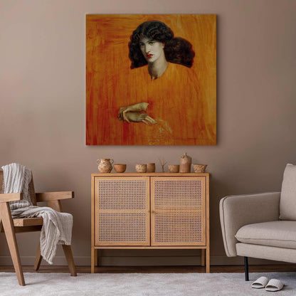 Leinwandbild - Dante Gabriel Rossetti – La Donna della Finestra