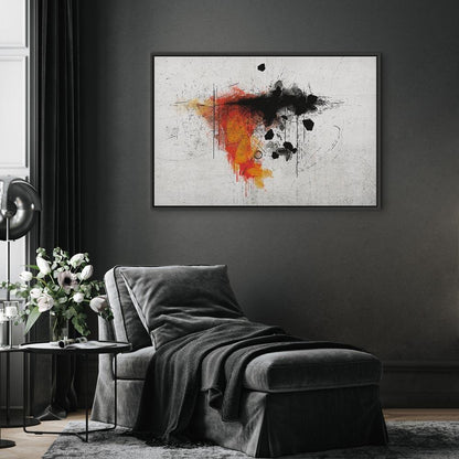 Leinwandbild - Expression of Red (1 Part) Wide