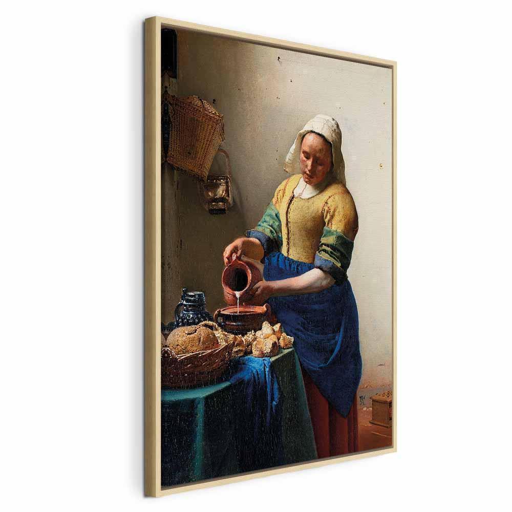 Leinwandbild - Jan Vermeer – The Milkmaid