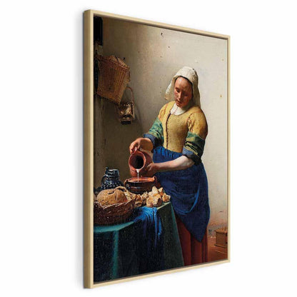 Leinwandbild - Jan Vermeer – The Milkmaid