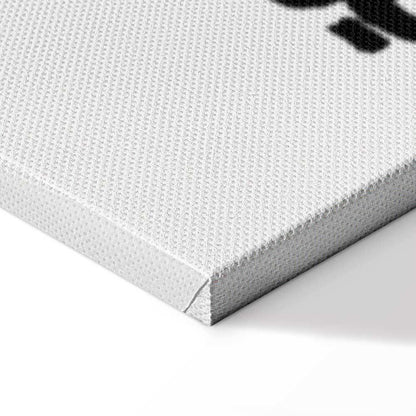 Leinwandbild - Contrast Duel (1-part) - Banksy on Mural with Mona Lisa