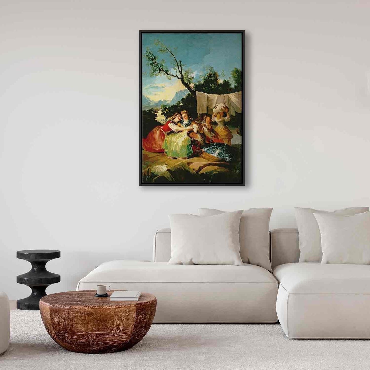 Leinwandbild - Francisco Goya – The Washerwomen