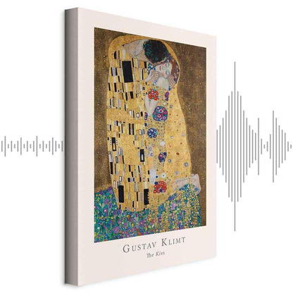 Leinwandbild - Gustav Klimt - The Kiss (1 Part) Vertical
