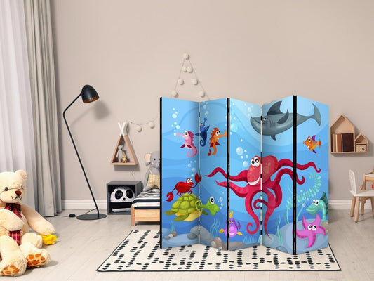 Paravent - Octopus and shark II Artgeist