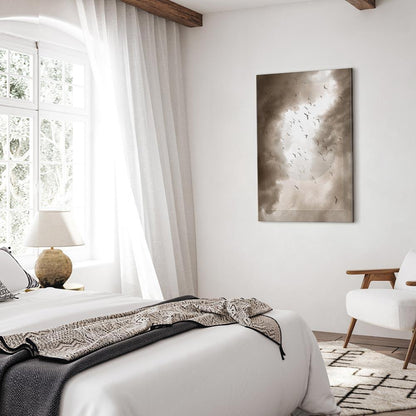 Leinwandbild - Birds in the Clouds (1 Part) Vertical