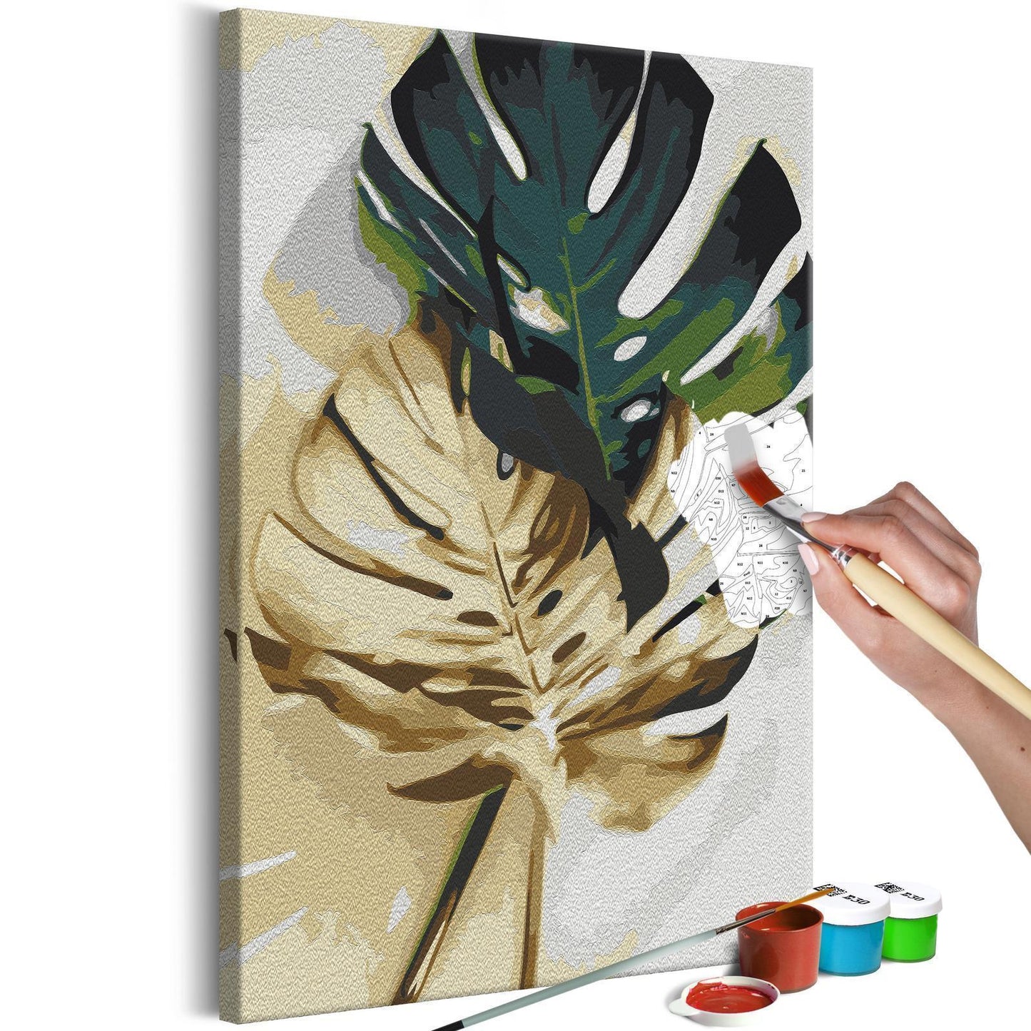 Malen nach Zahlen - Golden Monstera