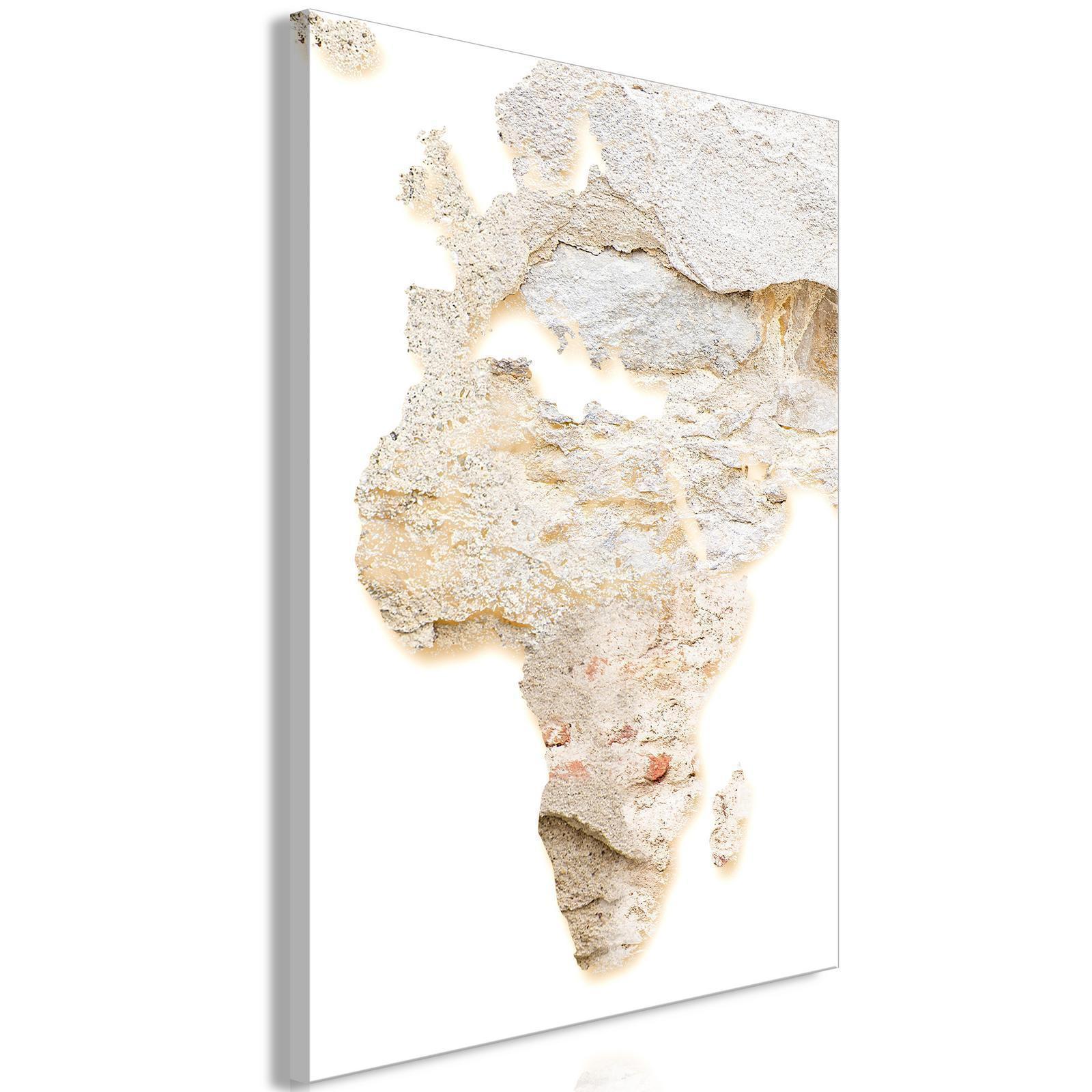 Leinwandbild - Hot Continent (1 Part) Vertical Artgeist