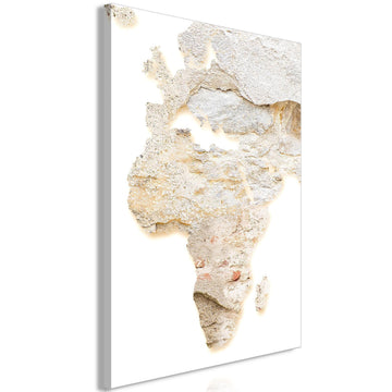 Leinwandbild - Hot Continent (1 Part) Vertical Artgeist
